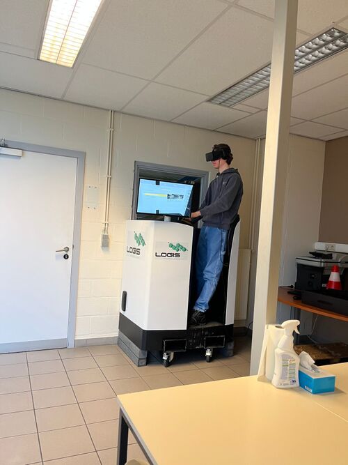 Workshop | VR-gebruik van een reachtruck via een simulator